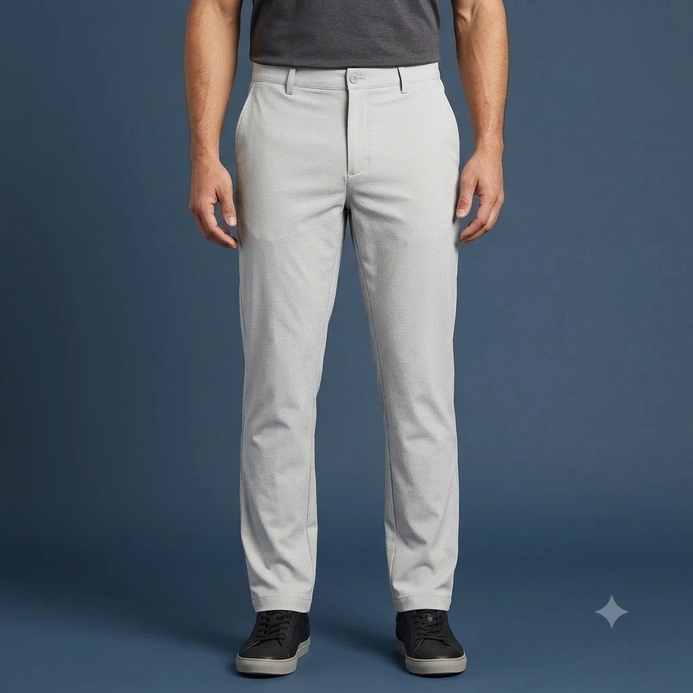 Greg Norman Shark Golf Pants Mens 38x29 Gray‎ Stretch Performance